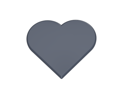 Coeur BLEU GRIS