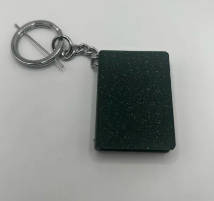 Porte-clés Livre sparkle vert alpin