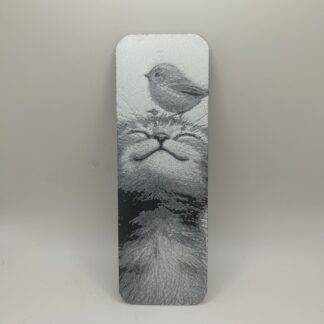 Marque-page Chat et Oiseau