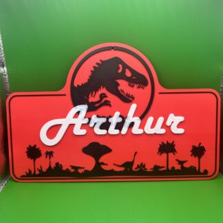 plaque murale Jurassic Park