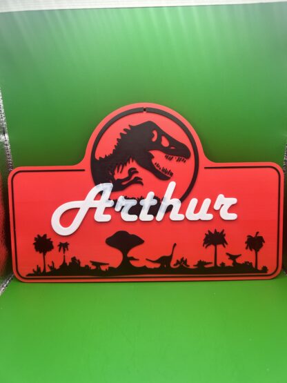 plaque murale Jurassic Park