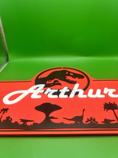 🦖 Plaque Murale Jurassic Park Personnalisable 🦖 – Image 3