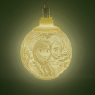 Boule Lumineuse Reine des Neiges