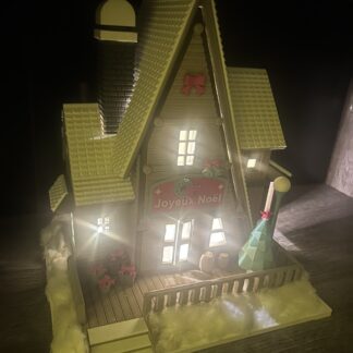 Maison du Père Noël Rétro Éclairée