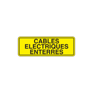 Câbles électriques enterrés