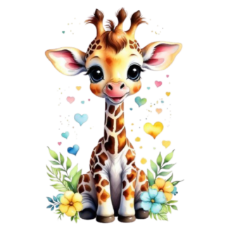 STICKER GIRAFE