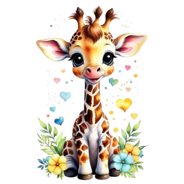 STICKER GIRAFE