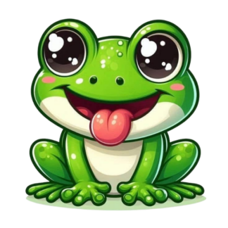 STICKER GRENOUILLE