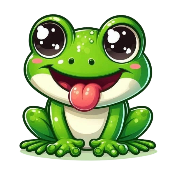 STICKER GRENOUILLE
